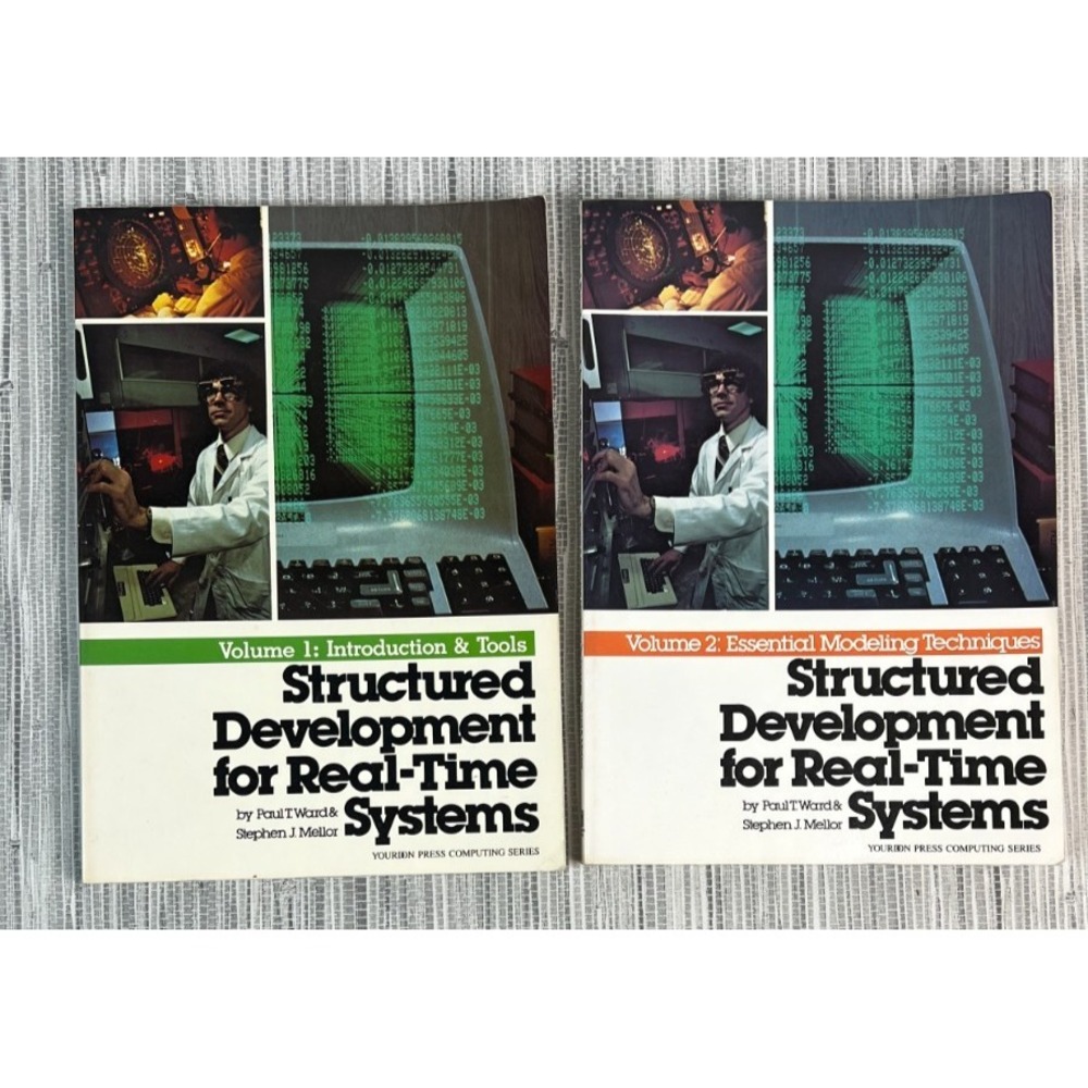 Structured Development for Real-Time Systems Vol 1 & 2 Ward Mellor Vintage Books